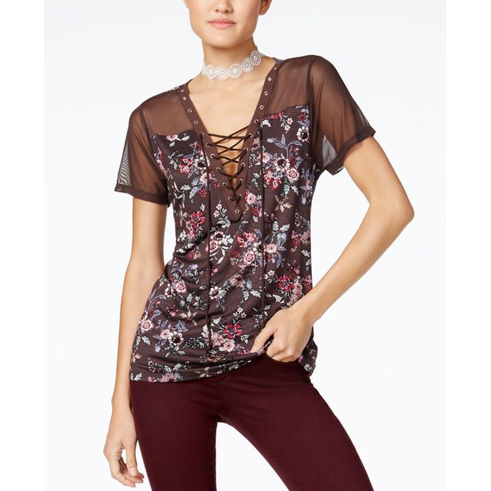Gypsies Moondust Juniors Lace Up T-Shirt